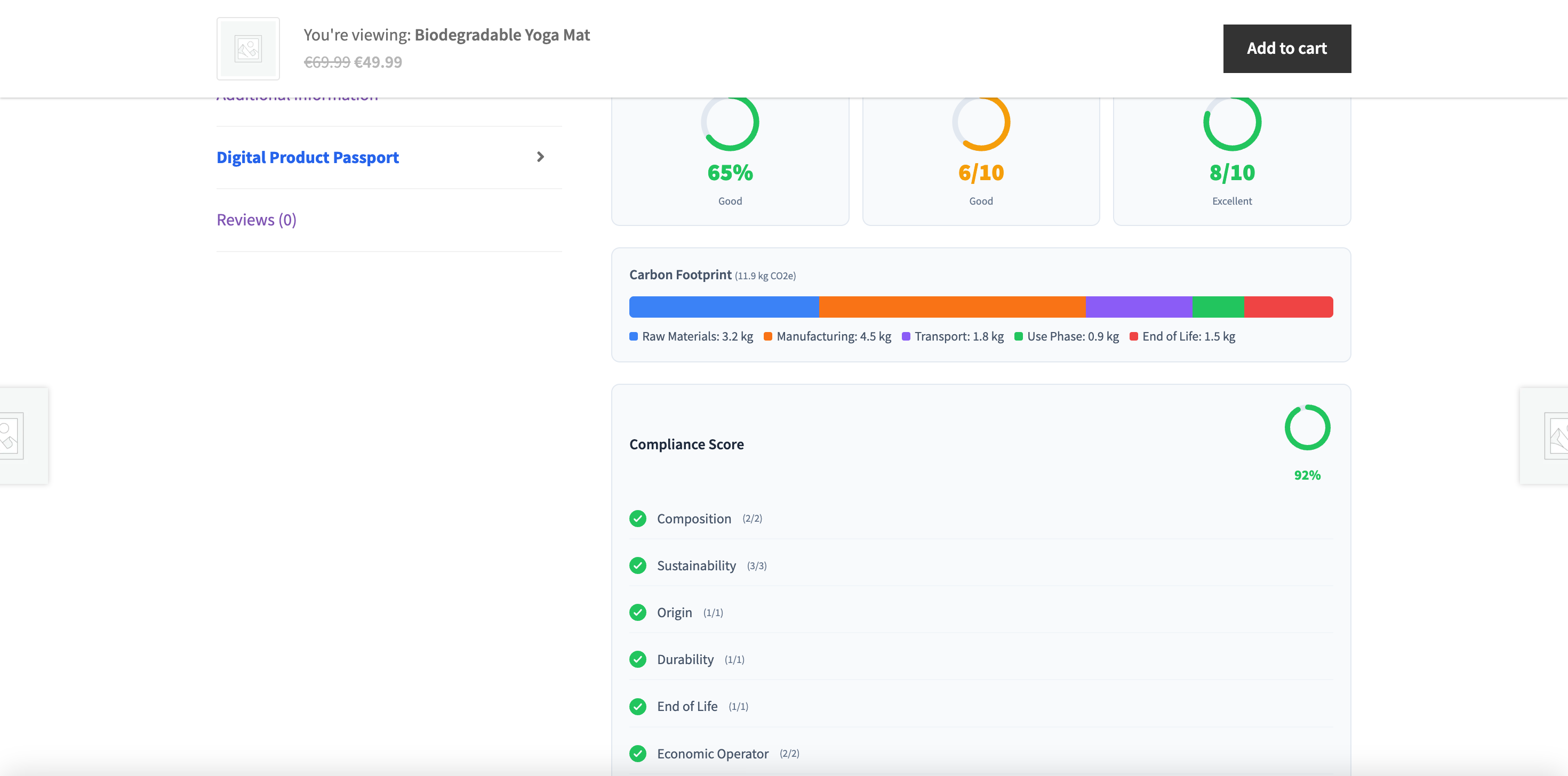Frontend DPP Tab