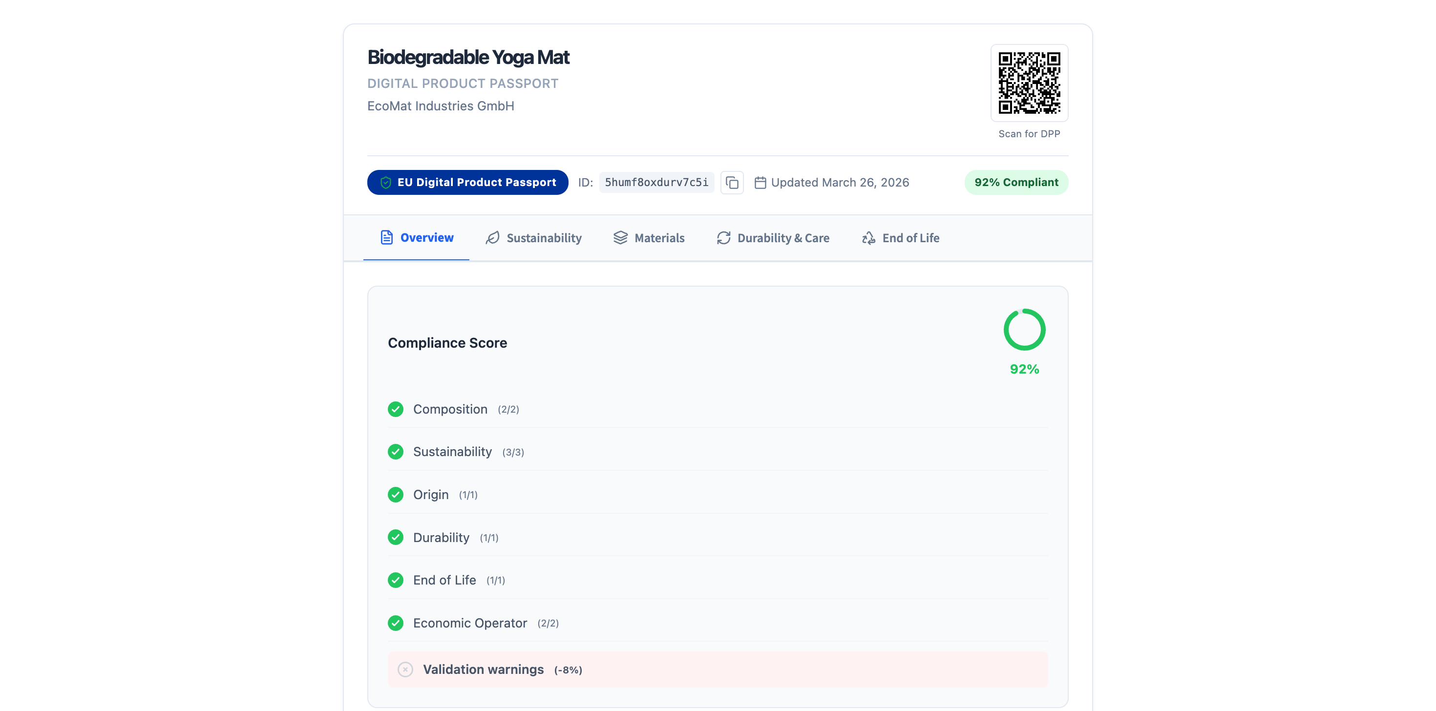 Standalone DPP Page